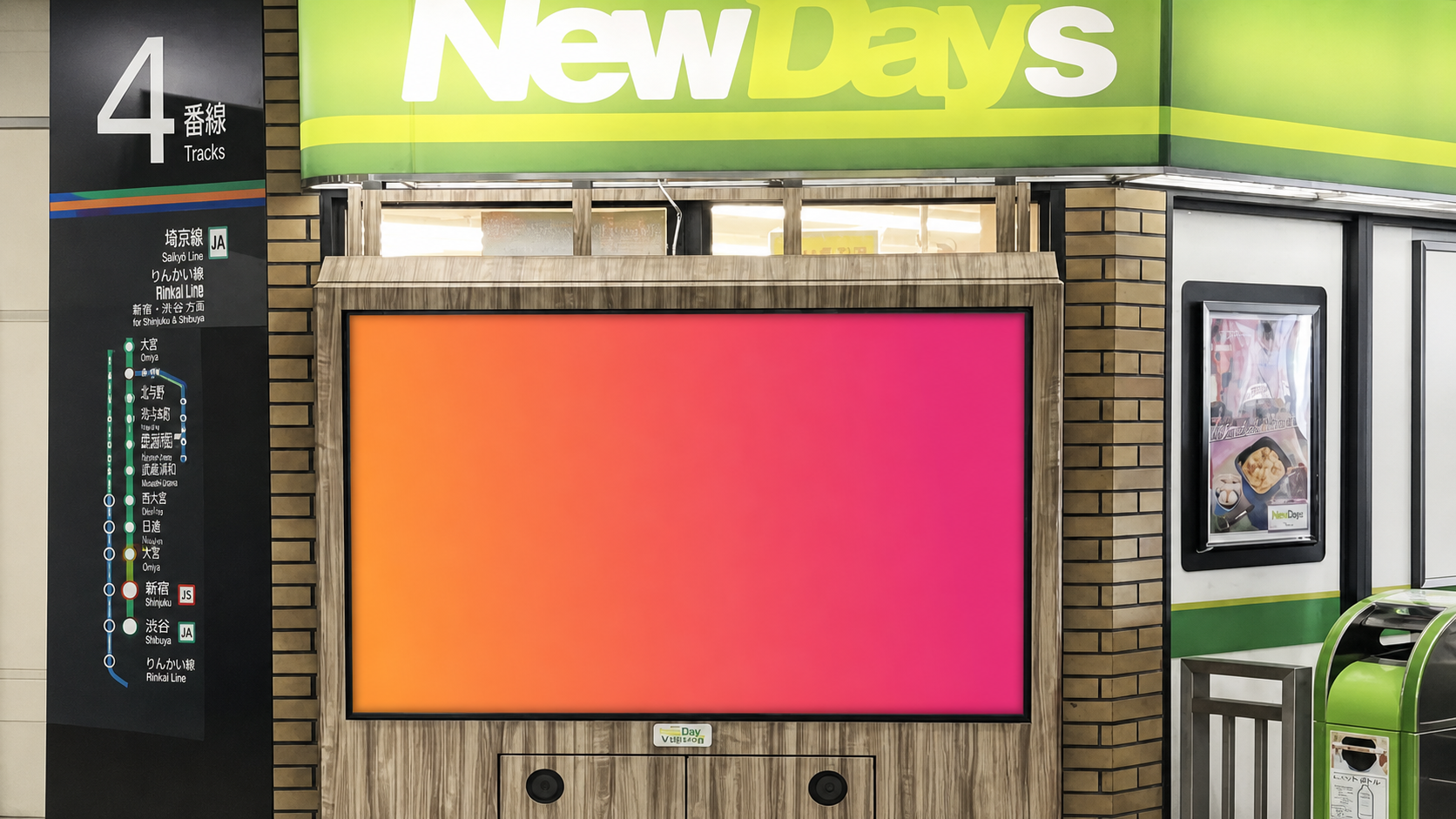 JR東日本 川崎 NewDaysビジョン